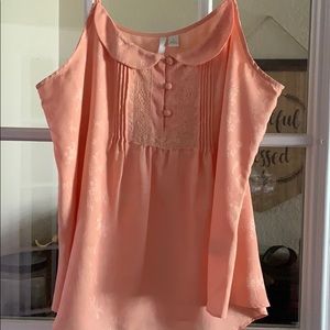 Lauren Conrad t strap belly shirt